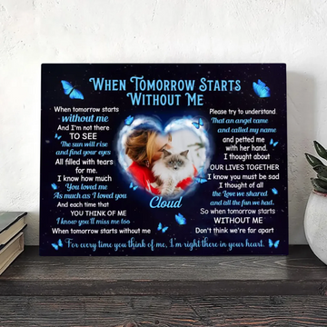 When Tomorrow Starts Without Me Cat Poem – Cat Memorial Gift Ideas