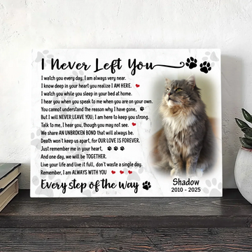 I Never Left You Cat Poem – Sympathy Gift Ideas For Loss Of Cat