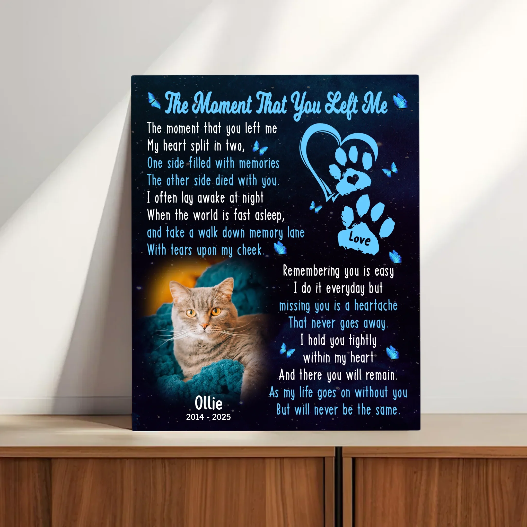 The Moment That You Left Me" – A Cat Death Poem