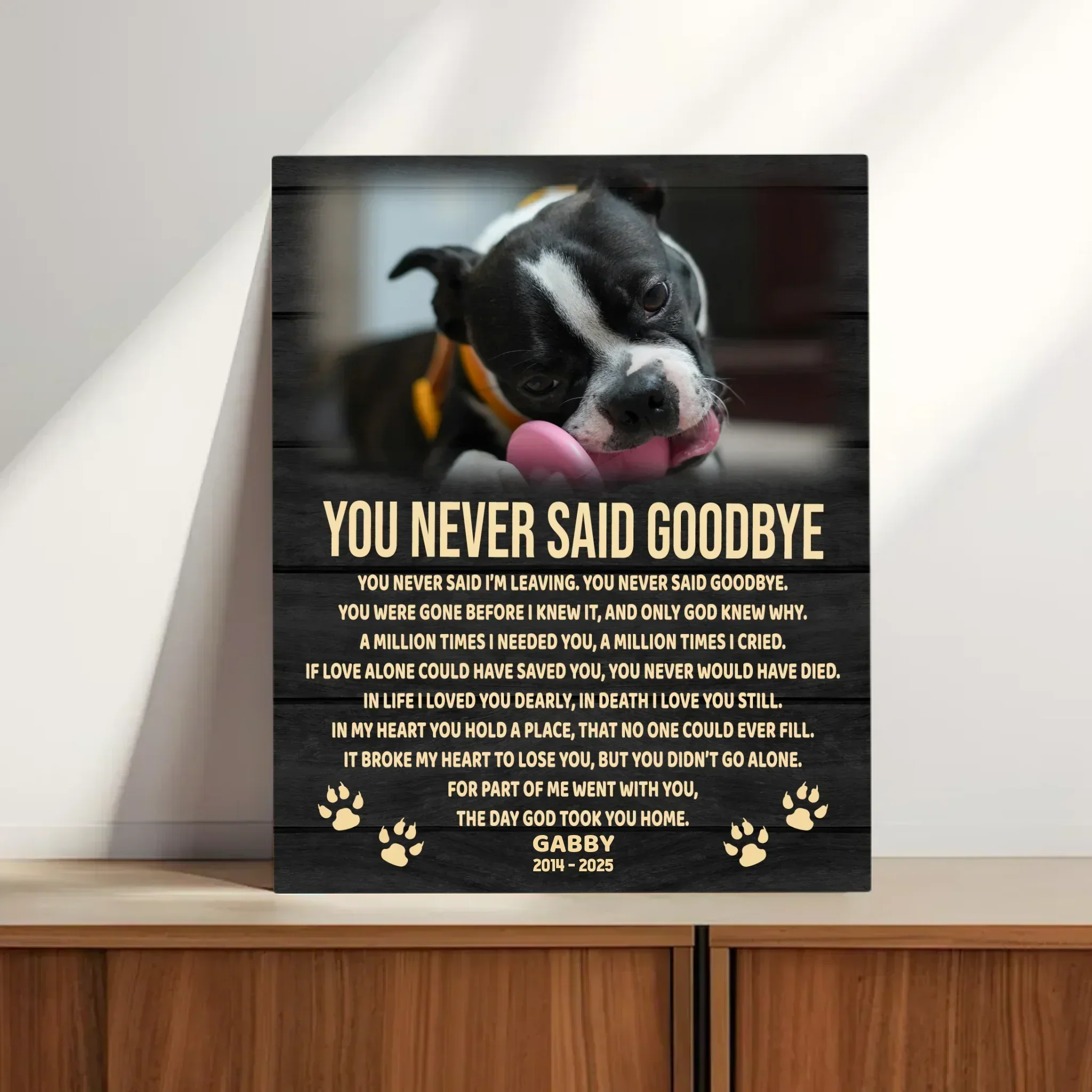 You Never Said Goodbye Poem